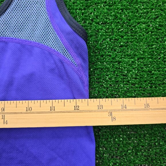 Nike Tank Top Womens Small Blue Sleeveless Dri-Fit Racerback Mesh Gym Yoga - Picture 6 of 11